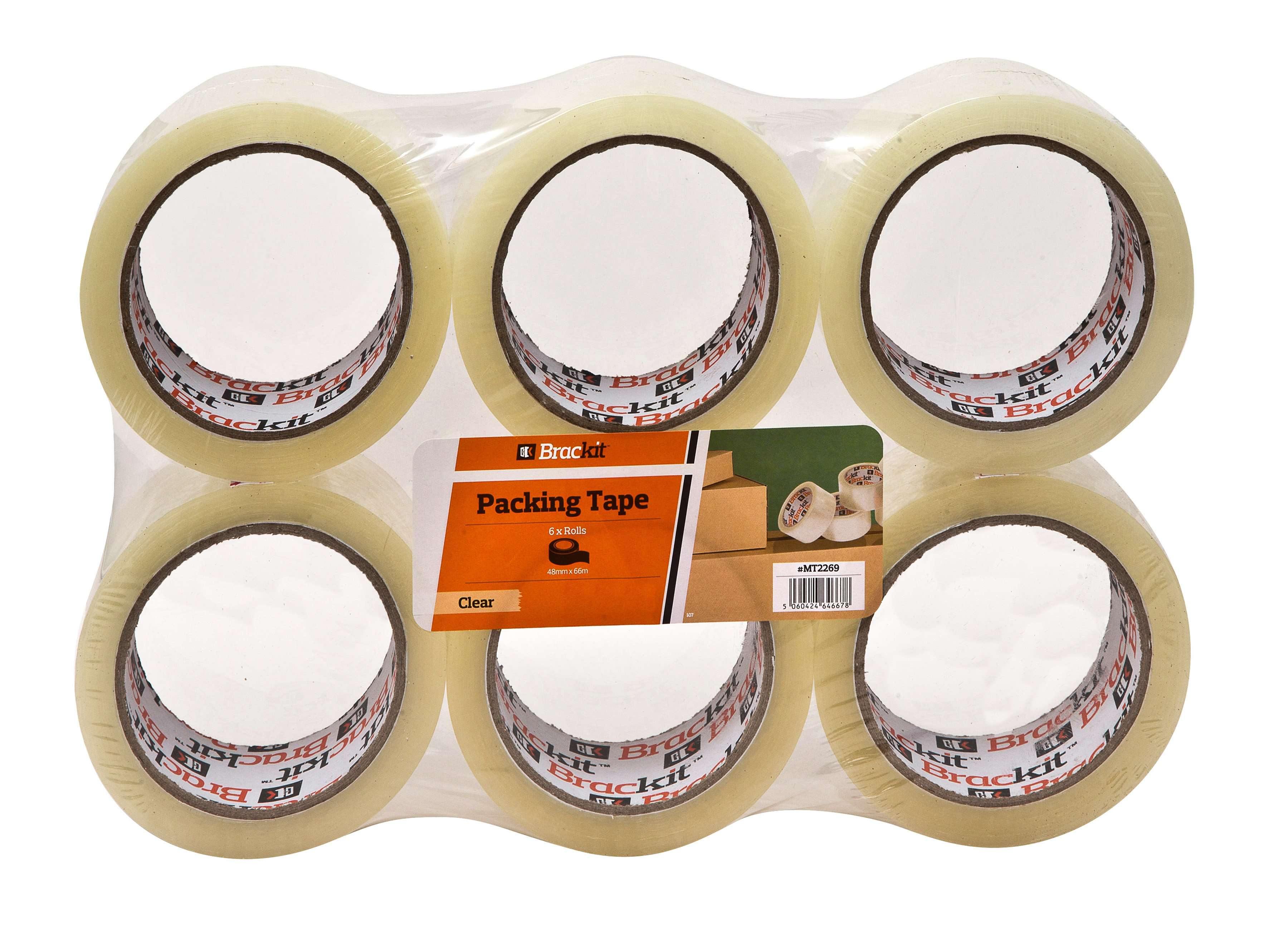 Clear Sticky Tape 24Mm X 66M Pack Of 6 Rolls | UK