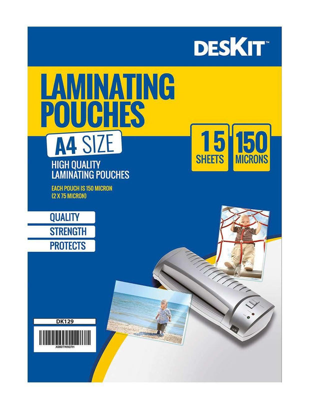 Laminating Pouches A4 Gloss Small Pack for Home Use | DESKITSHOP