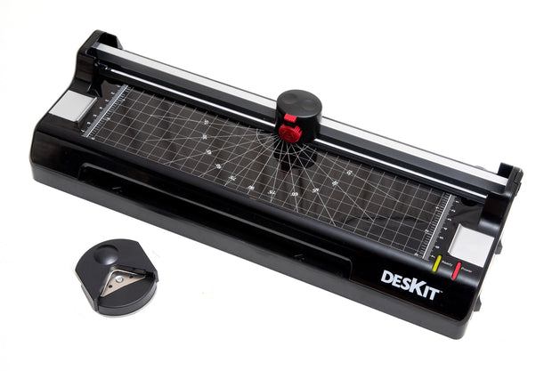A4 LAMINATOR AND 3 IN 1 CUTTER MACHINE + PACK OF 15 POUCHES (A4) - Deskit