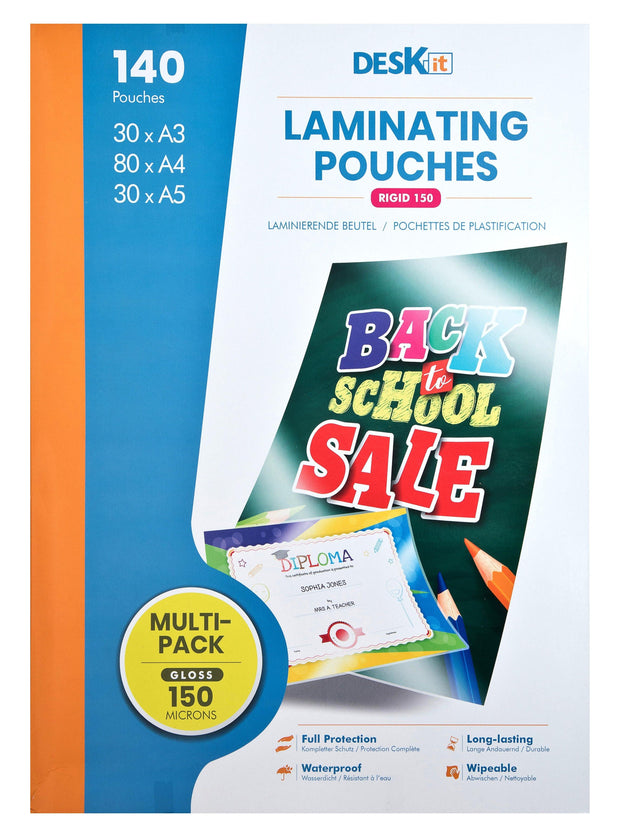 A4 A5 A6 LAMINATING POUCHES GLOSS QUALITY | DESKIT