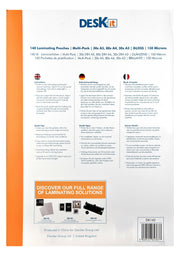 A4 A5 A6 LAMINATING POUCHES INSTRUCTIONS | DESKIT