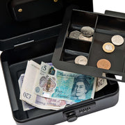 8" Cash Box with Combination Lock For Petty Cash Black|DESKITSHOP