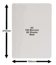 A5 Matt laminating pouches | deskit