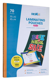 Laminating pouches multipack A4 A3 Matt | deskit