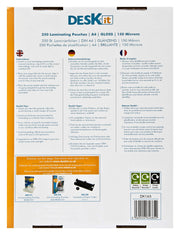 Bulk pack laminating pouch A4 | Deskit