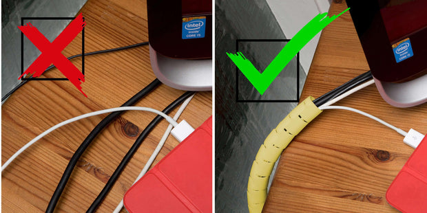 Cable management wrapper CREAM 6m | deskit