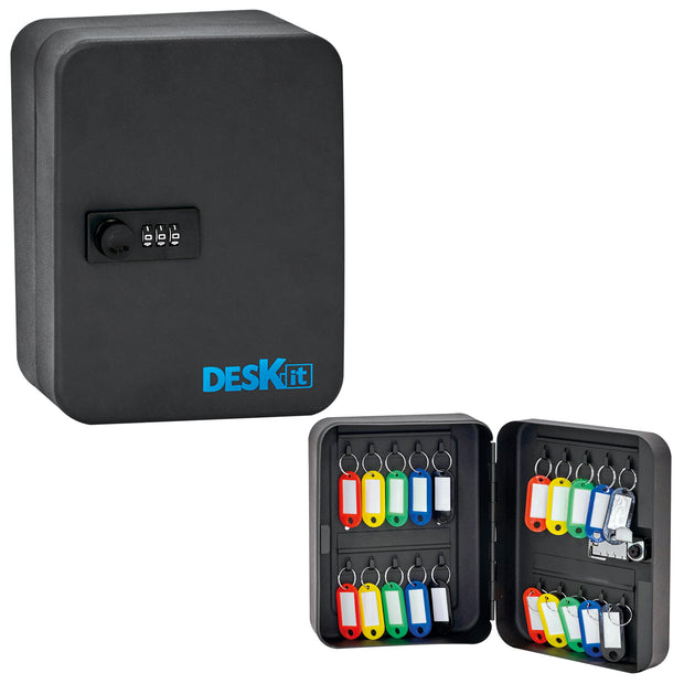 Deskit 20 Key Safe Storage Cabinet with 3 Digit Combination Lock