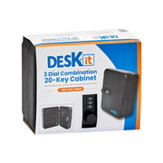 Deskit 20 Key Safe Storage Cabinet with 3 Digit Combination Lock