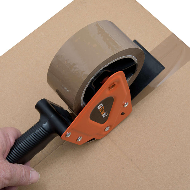 Brown Packaging Tape with Dispenser - 48mm x 66m - Pack of 6 Rolls - Deskit