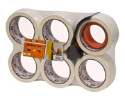 Brackit Masking Tape with Compact Dispenser, 48mm x 30M, Pack of 6 Rolls - Deskit