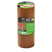 Brown Packing Tape - Multi-width (2 x 48mm and 2 x 75mm) Pack of 4 Rolls - 66m
