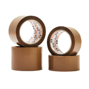 Brown Packing Tape - Multi-width (2 x 48mm and 2 x 75mm) Pack of 4 Rolls - 66m
