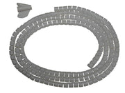 Spiral Wrap Cable Tidy 2 meters with Fitting Tool (Grey) - Deskit