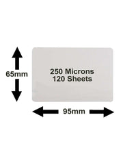 Laminating Pouches Small ID Card Size, Extra Strong Gloss | DESKITSHOP