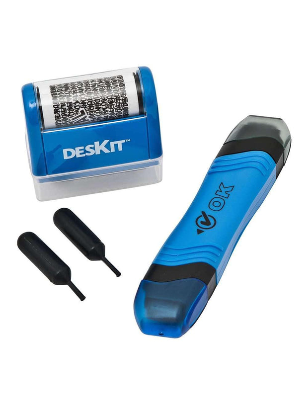 ID Protection Roller Stamp Pen Kit for confidential info | DESKITSHOP