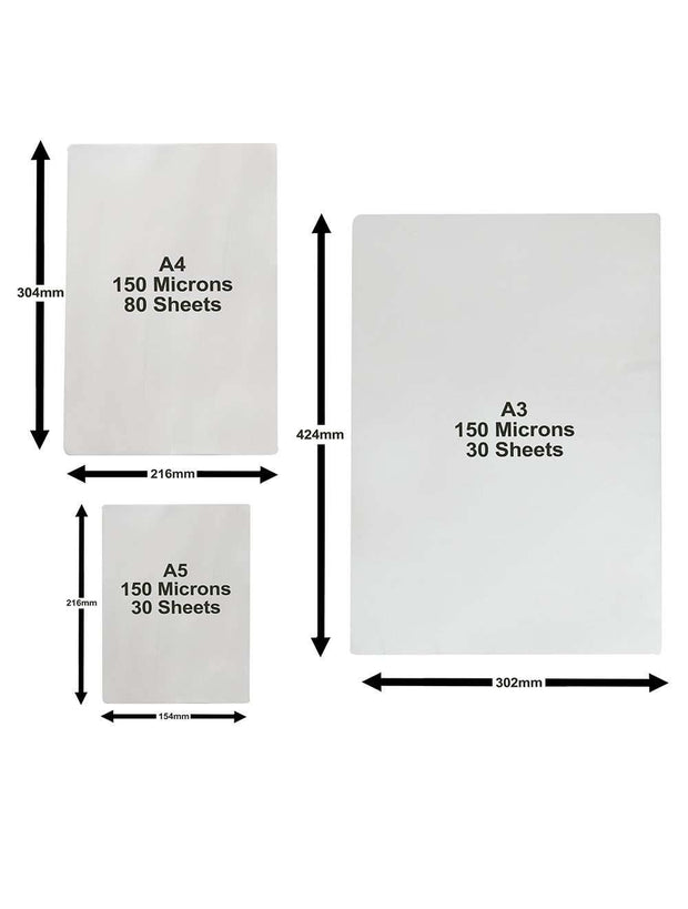 DESKit Laminating Pouches A5 A4 A3