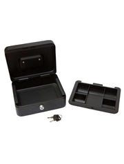 DESKit 8" Cash Box with cash tray and 2 keys for petty cash